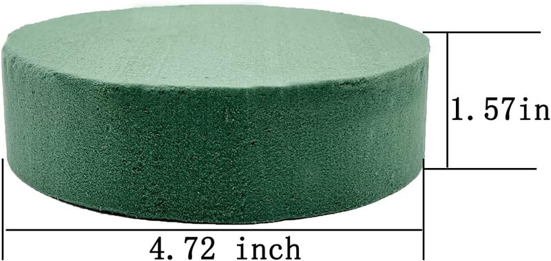 MYYZMY 5 Pcs Floral Foam, 4.7 Inch Dry Wet Floral Foam Bricks Round for Artificial Flowers - Image 2